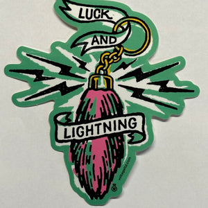 Luck and Lightning Sticker