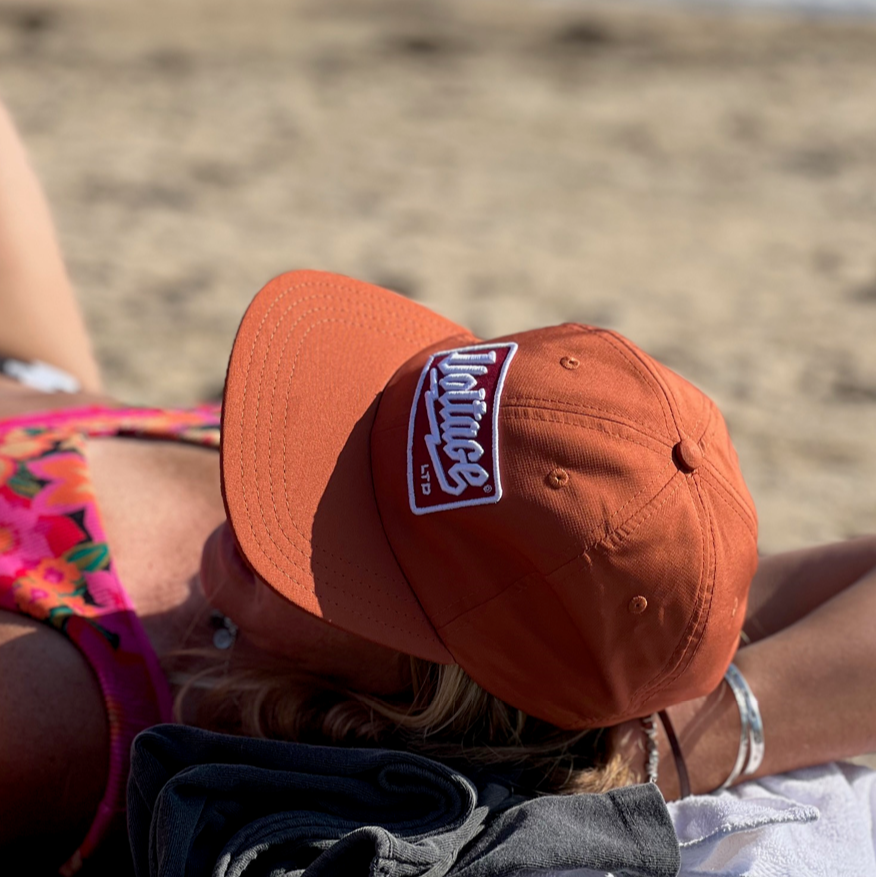 Beach Orange Hat 