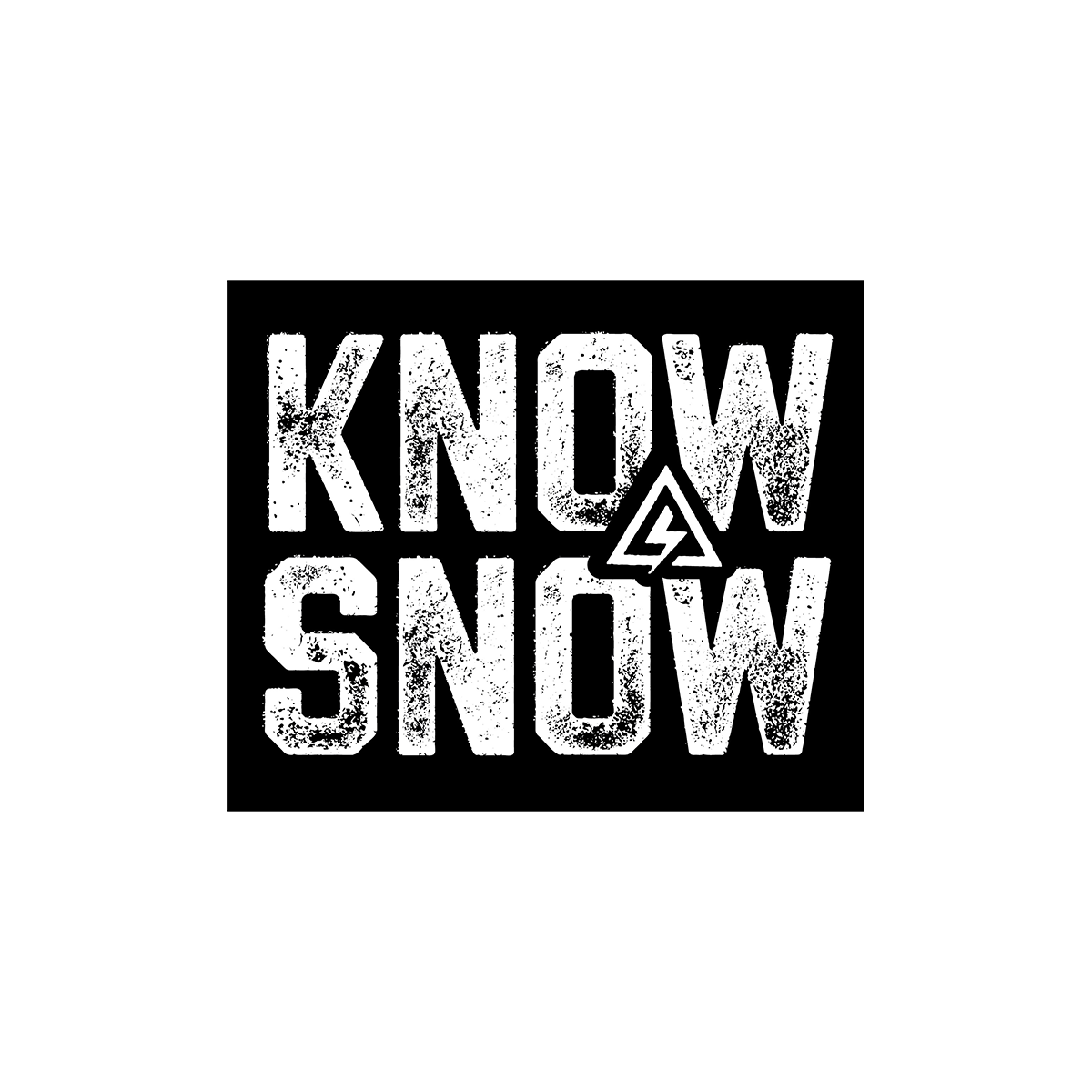 KNOW SNOW Sticker
