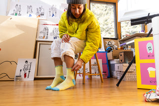 KOM Socks - Cheeky Alpini Embroidery Frilly