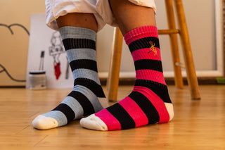 Cheeky Alpini Striped Magic Wool Socks