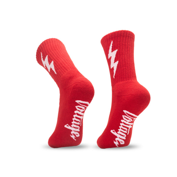 VIP【関税送料無料】希少 AUTRY RED COTTON ICONIC LOGO SOCKS Voltage_Socks_0724_Web_71_gran