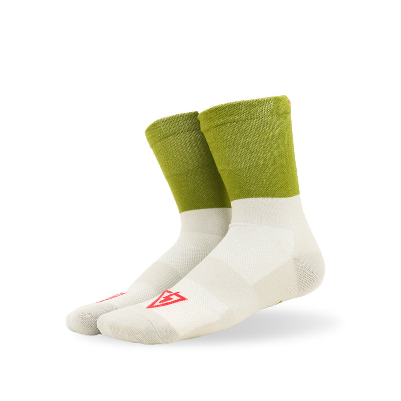 KOM Socks - Green Block